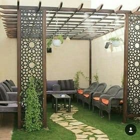 مظلات خشبية للحدائق والمنازل واحواش الفلل 12 مظلات خشبية للحدائق والمنازل واحواش الفلل