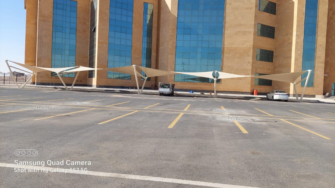 مظلات شد انشائي حي القيروان بالرياض للمرافق والمنشات 7 مظلات شد انشائي حي القيروان بالرياض للمرافق والمنشات