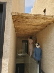 تركيب مظلات خيزران