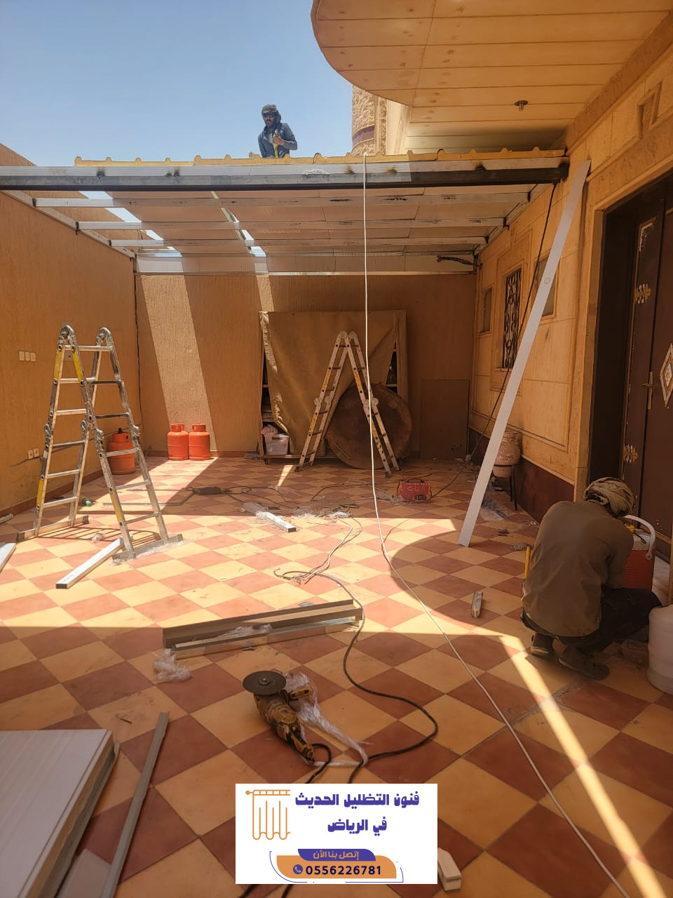 مظلات سيارات بالرياض حي المونسية | حلول تظليل للمواقف الخارجية | 0556226781